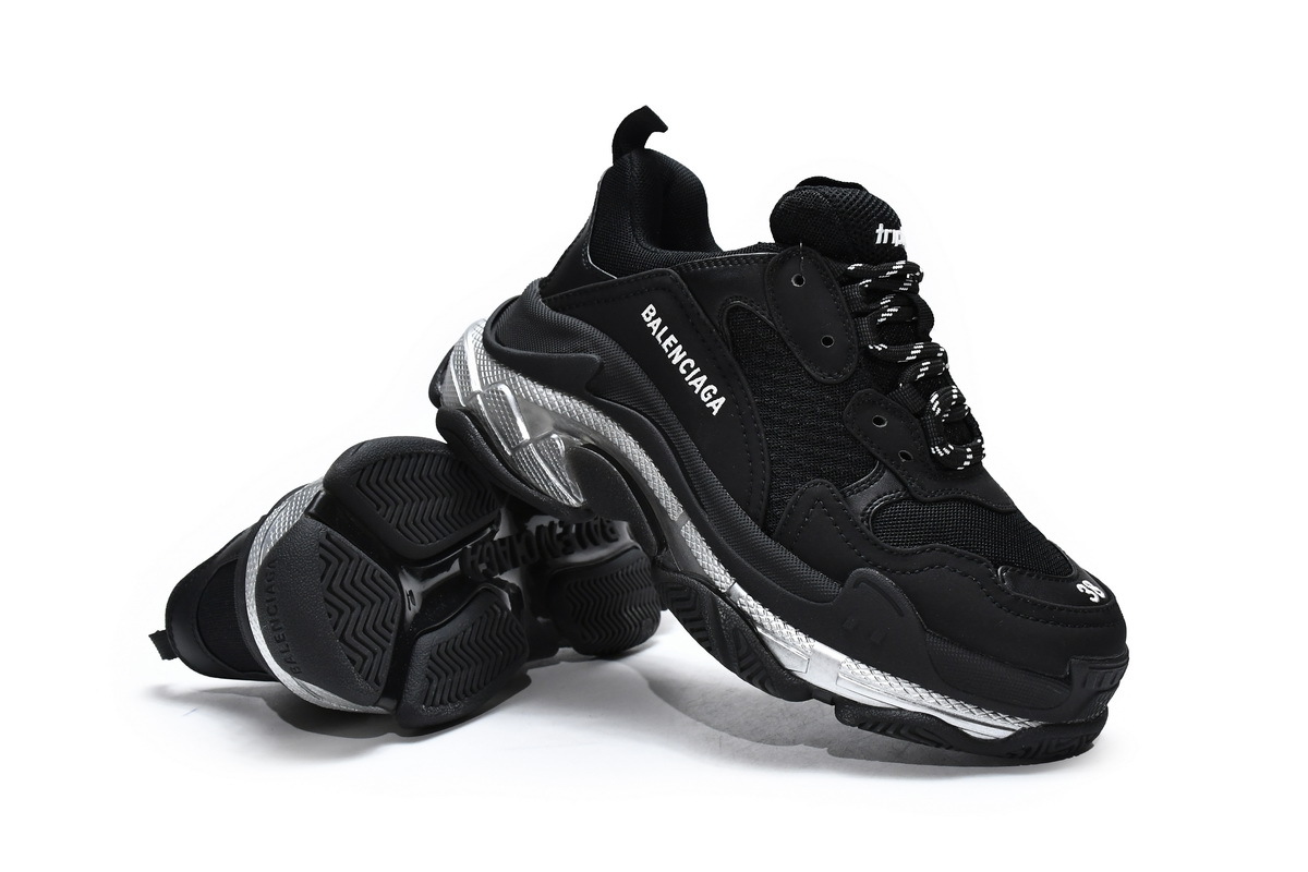 Balenciaga Triple S Clear Sole Black Ivory