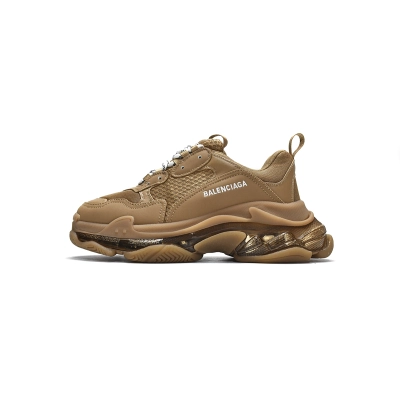 Balenciaga Triple S Clear Sole Brown 01