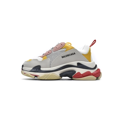 Balenciaga Triple S Cream Yellow Red 01