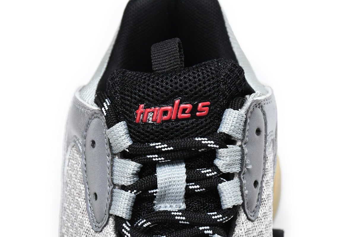 Balenciaga Triple S Silver Red (2018)