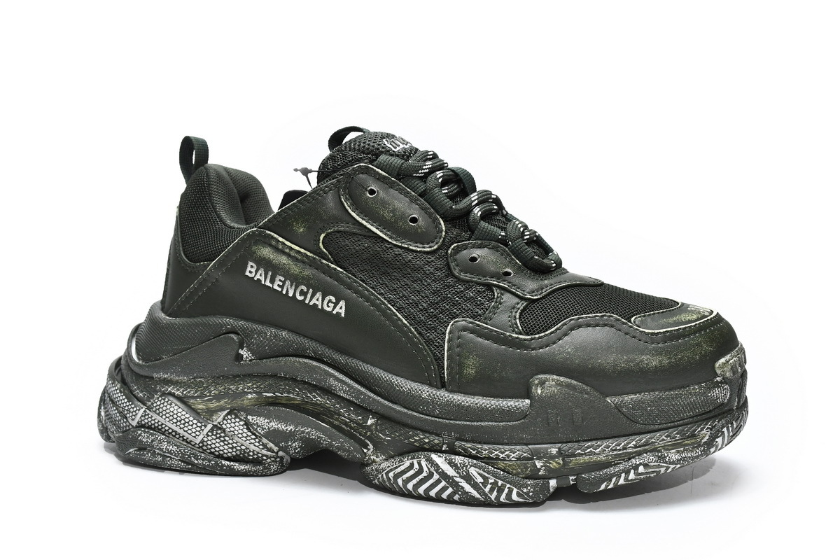 Balenciaga Triple S Faded Green