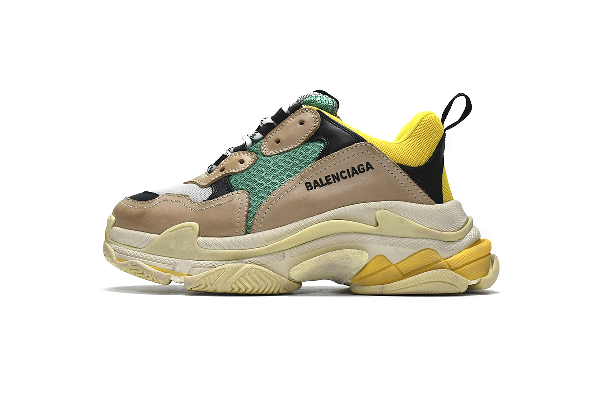 Balenciaga Triple S Beige Green Yellow