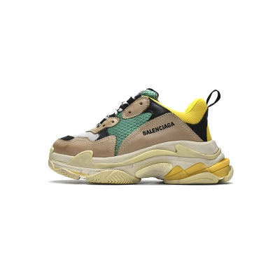 Balenciaga Triple S Beige Green Yellow 01