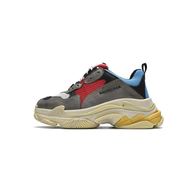 Balenciaga Triple S Grey Red Blue (2018 Reissue) 01