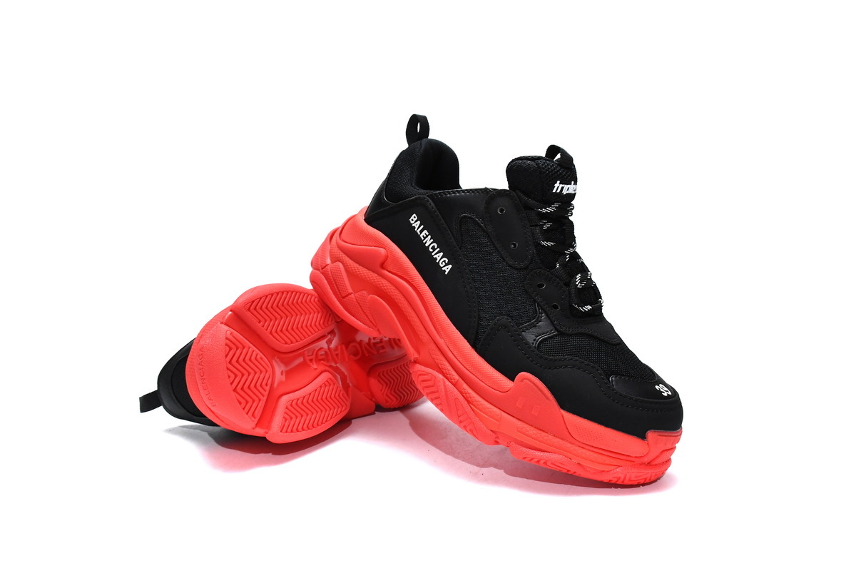 Balenciaga Triple S Black Red Sole