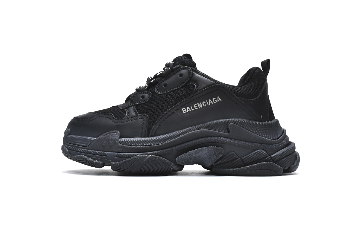 Balenciaga Triple S Triple Black (2018 Reissue) (Pre-Distressed)