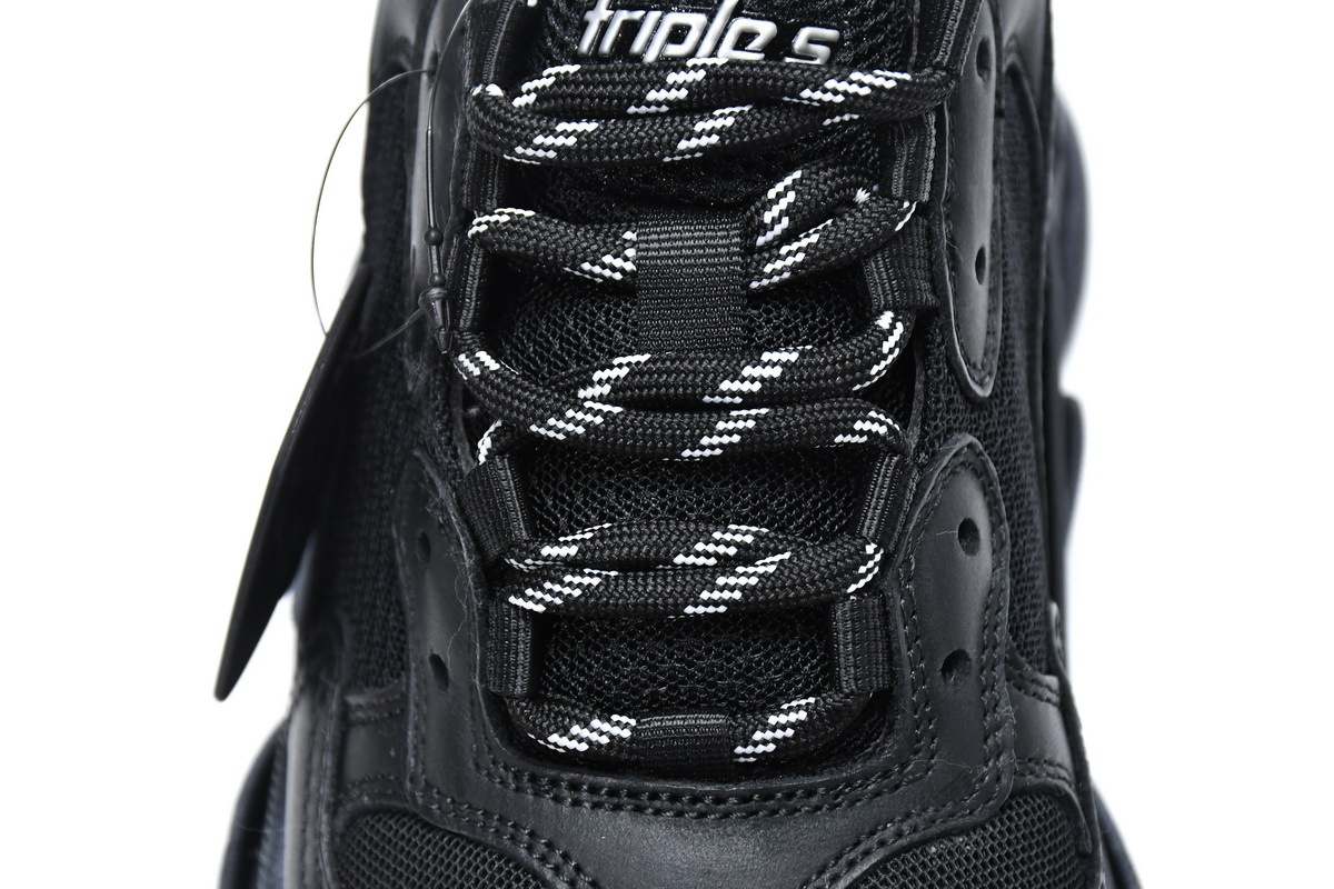 Balenciaga Triple S Triple Black (2018 Reissue) (Pre-Distressed)