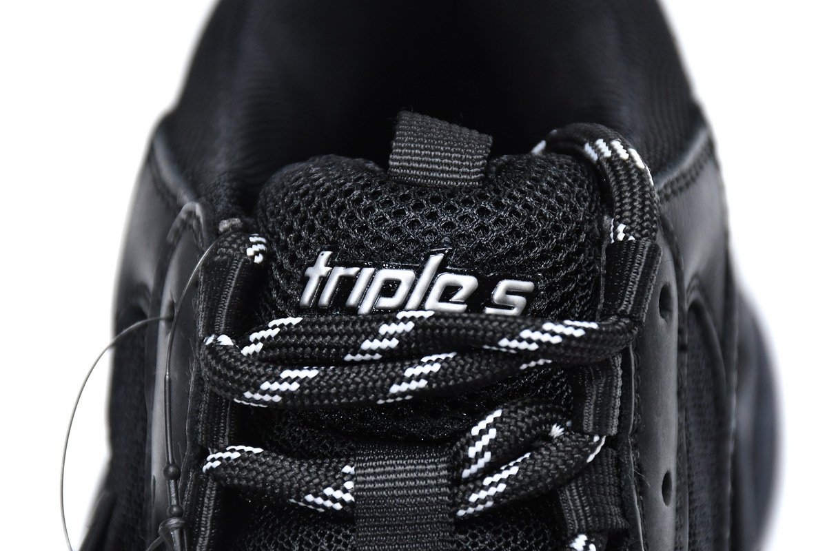 Balenciaga Triple S Triple Black (2018 Reissue) (Pre-Distressed)
