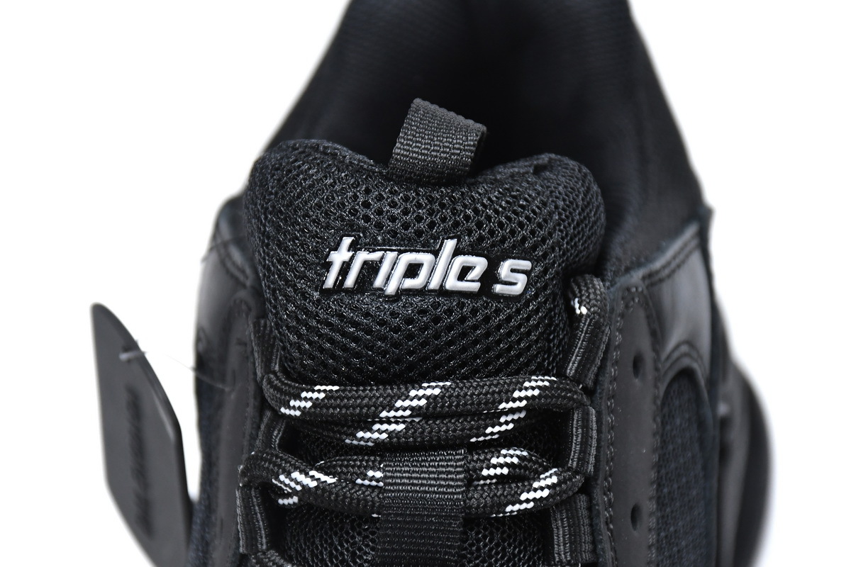 Balenciaga Triple S Clear Sole Black
