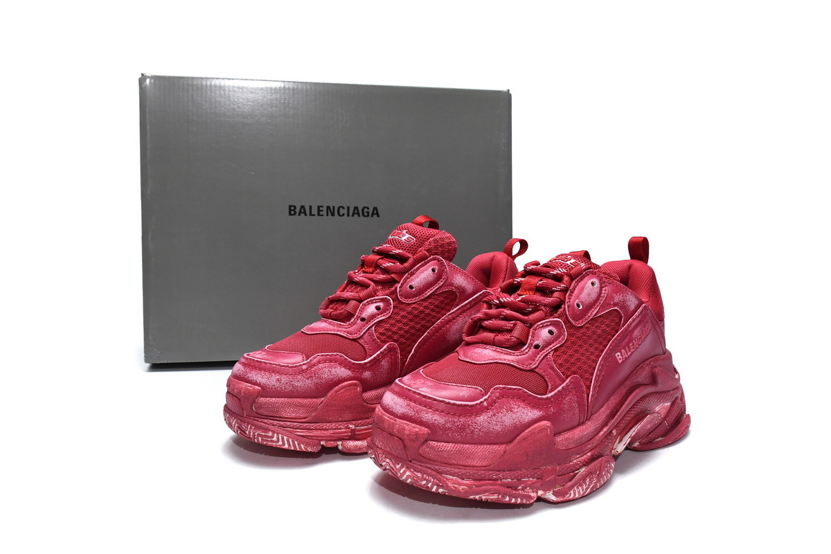 Balenciaga Triple S Faded Red