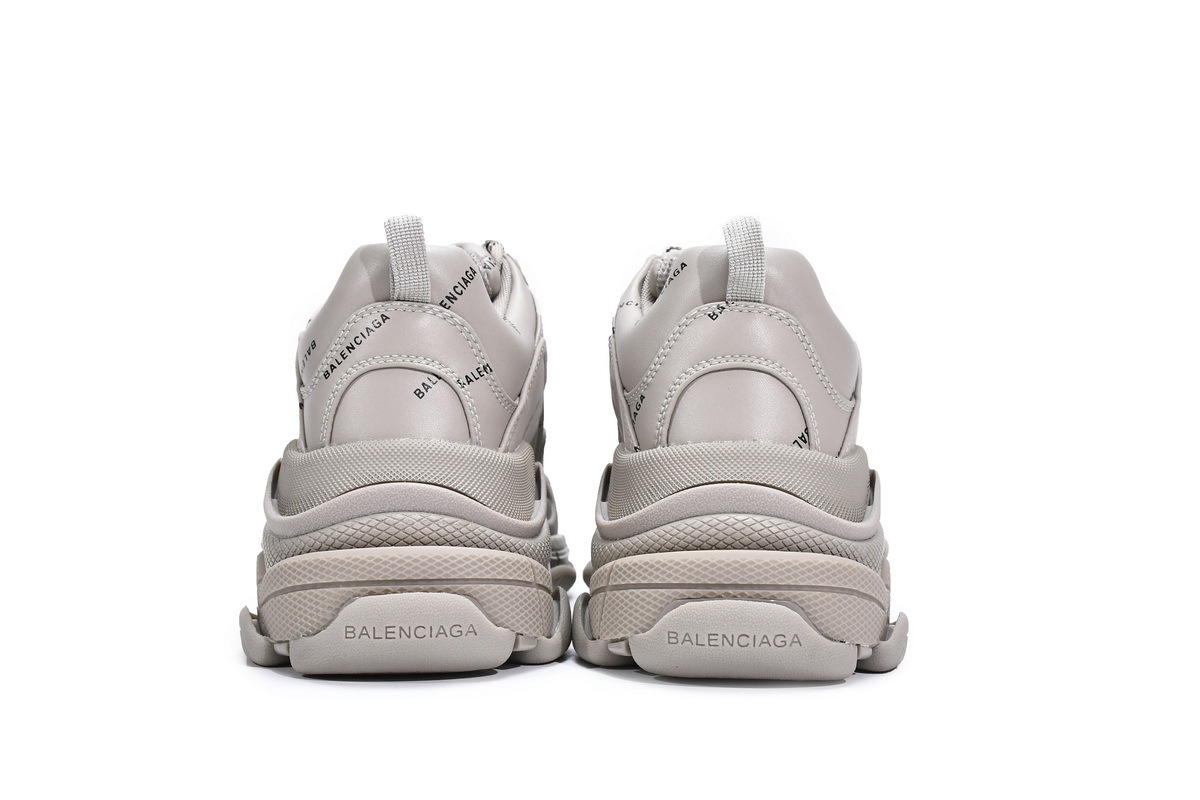 Balenciaga All Over Logo Triple S Beige