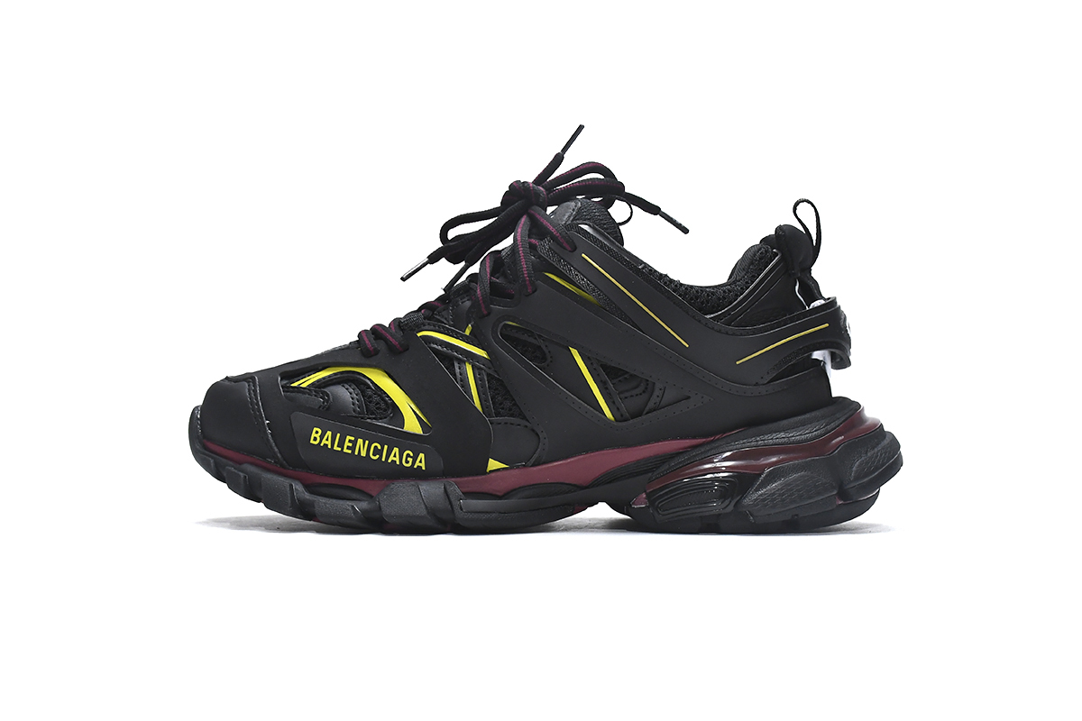 Balenciaga Track Trainers 3nd Generaltion No Led Black Bordeaux