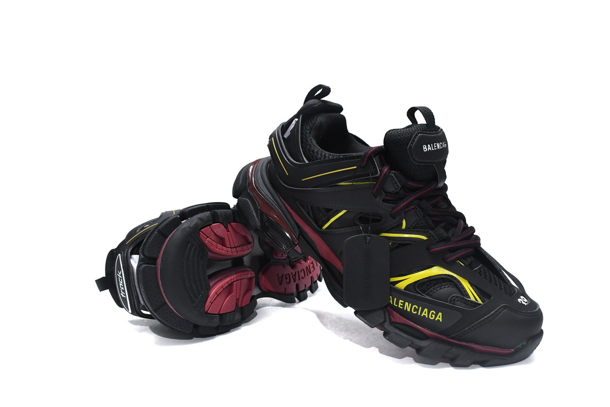 Balenciaga Track Trainers 3nd Generaltion No Led Black Bordeaux