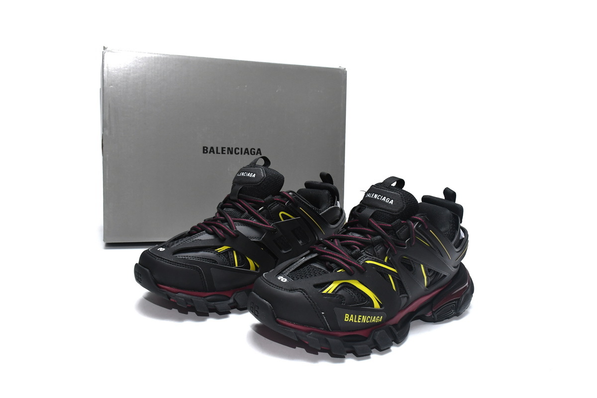 Balenciaga Track Trainers 3nd Generaltion No Led Black Bordeaux