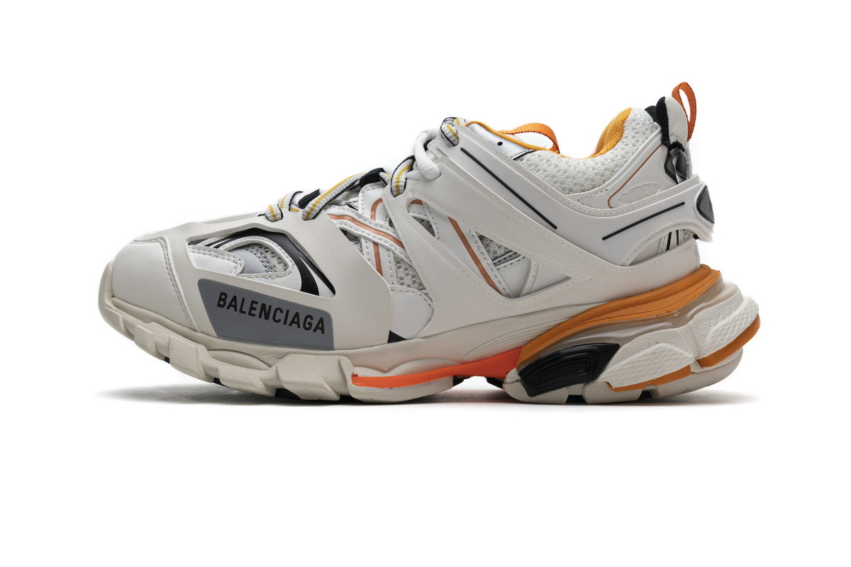 Balenciaga Track White Orange 542436 W1GB7 9059 with LED