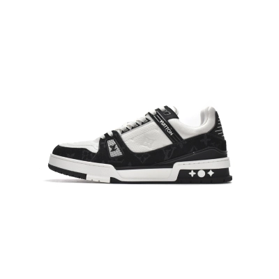 Louis Vuitton LV Trainer White Black White 01