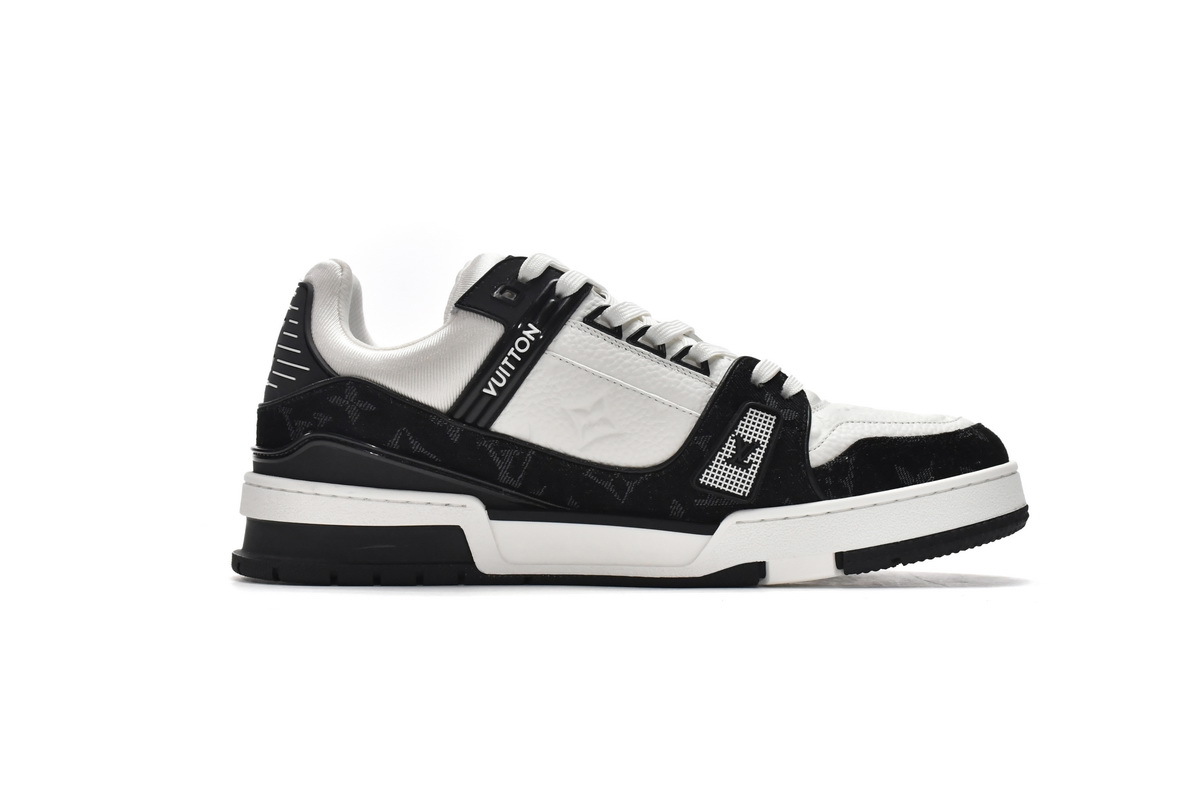 Louis Vuitton LV Trainer White Black White