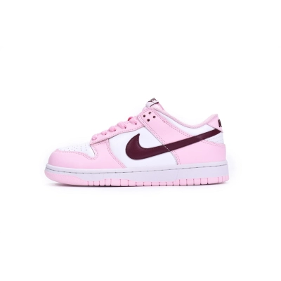 Nike Dunk Low Pink Foam Red White (GS) (Mid Quality) 01
