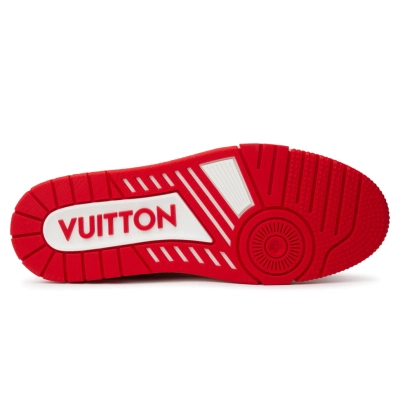 Louis Vuitton Trainer #54 Signature Red White 02