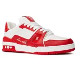 Louis Vuitton Trainer #54 Signature Red White