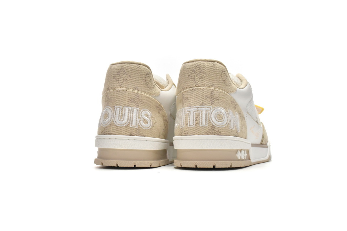 Louis Vuitton LV Trainer Beige Cloth Cover