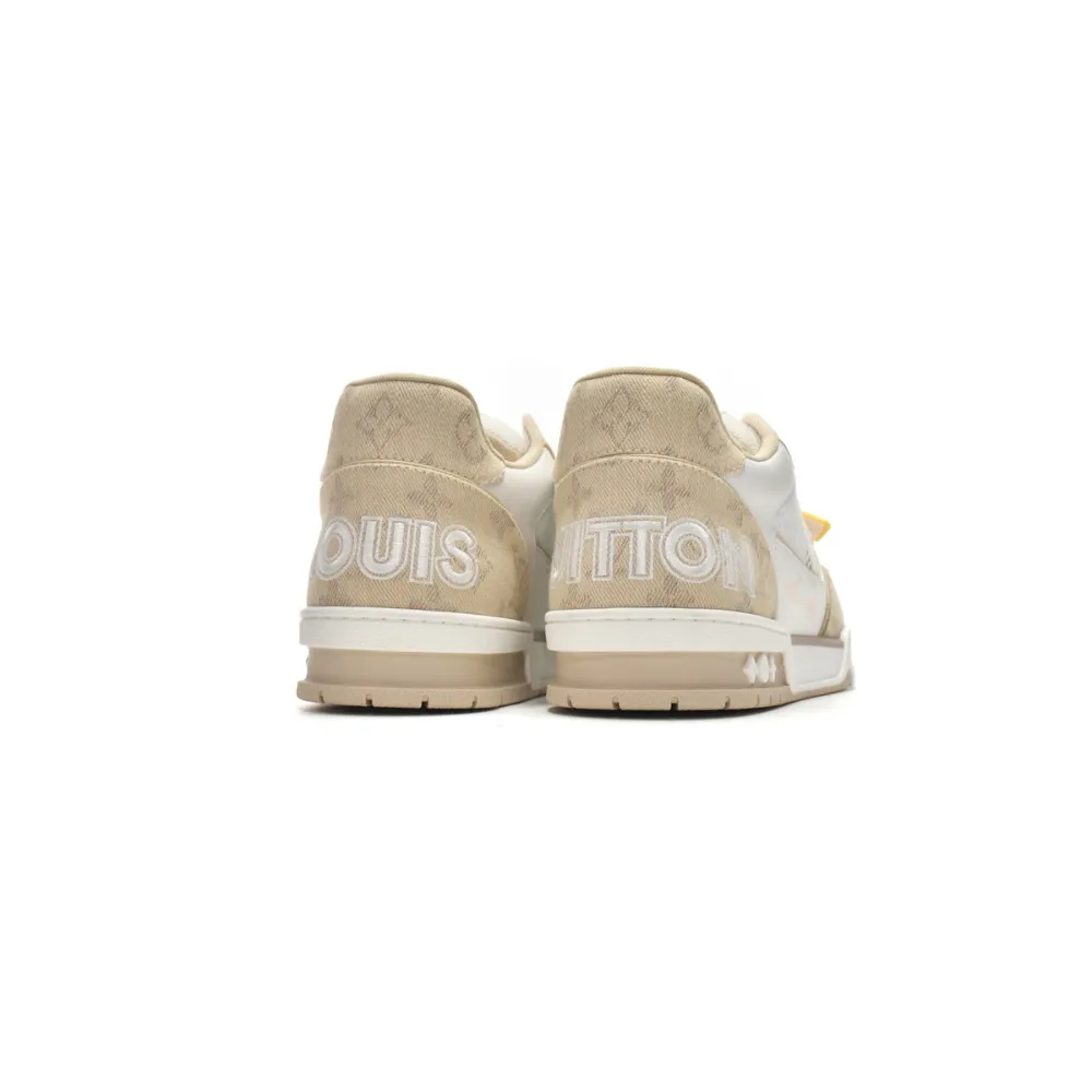 Louis Vuitton LV Trainer Beige Cloth Cover