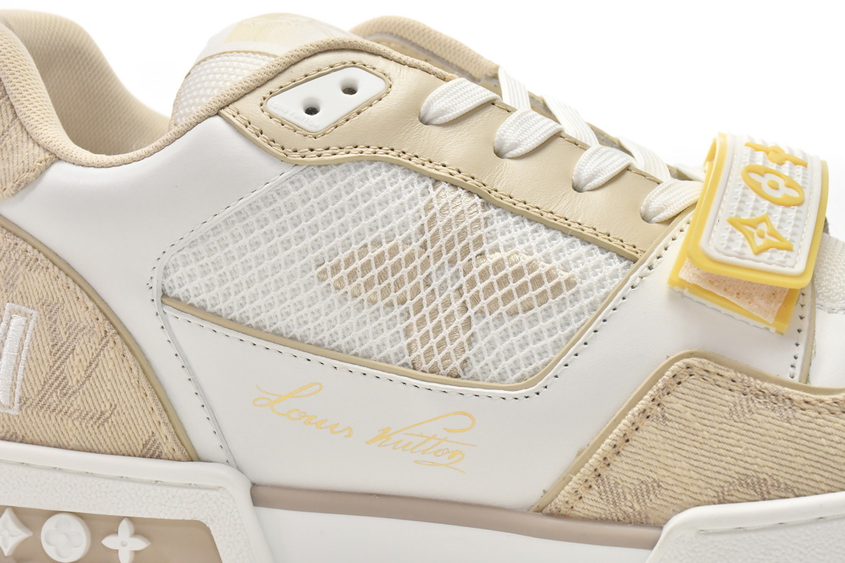 Louis Vuitton LV Trainer Beige Cloth Cover