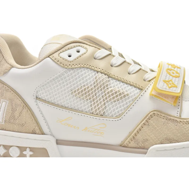 Louis Vuitton LV Trainer Beige Cloth Cover