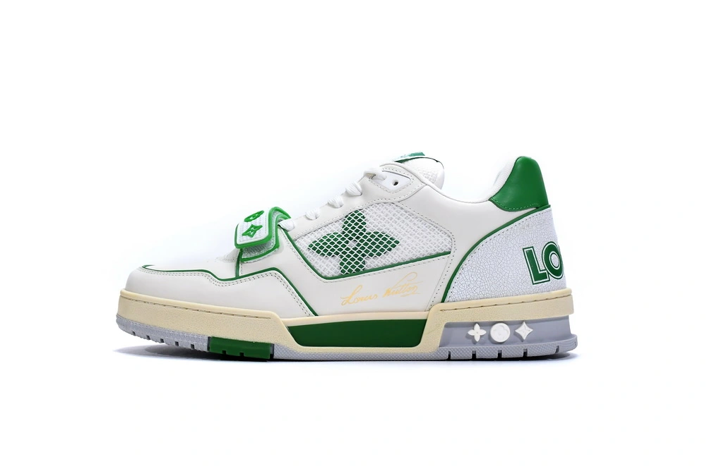 Louis Vuitton Trainer Green Mesh