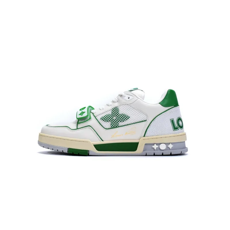 Louis Vuitton Trainer Green Mesh