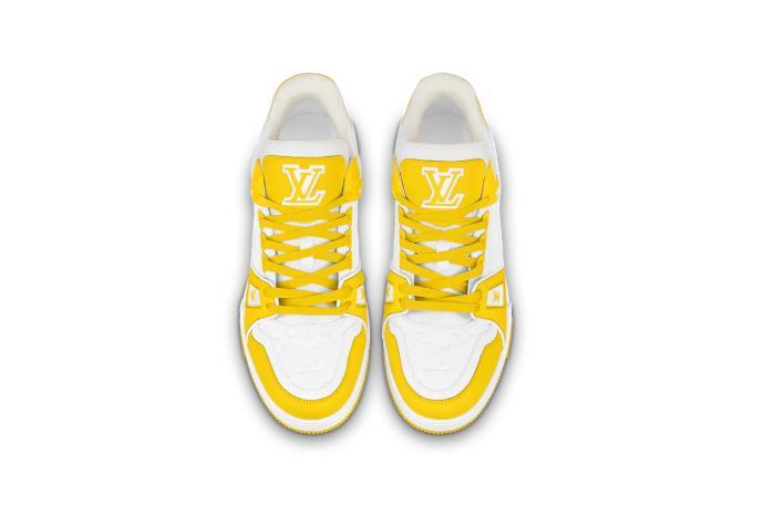 Louis Vuitton Trainer Yellow White Monogram
