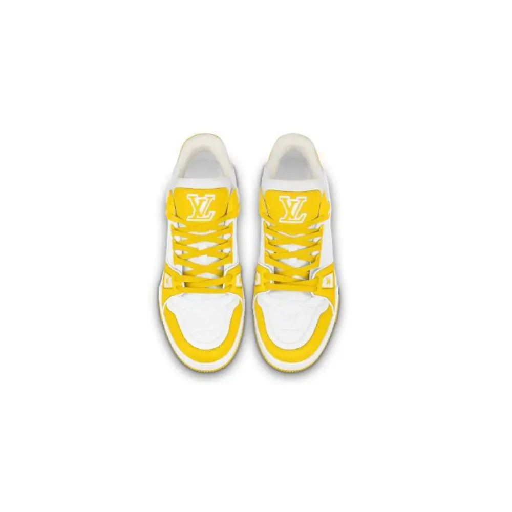 Louis Vuitton Trainer Yellow White Monogram