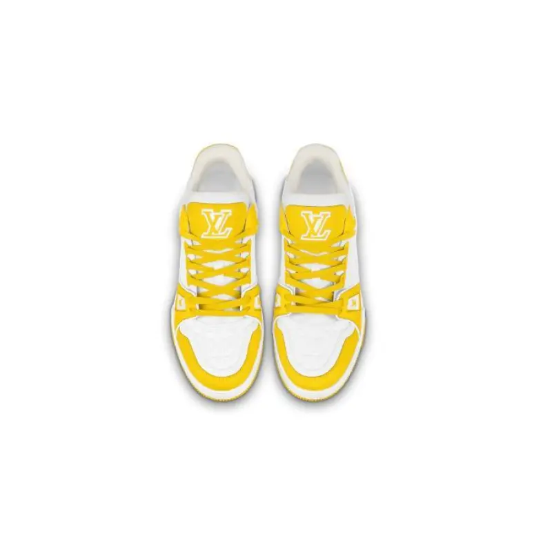 Louis Vuitton Trainer Yellow White Monogram