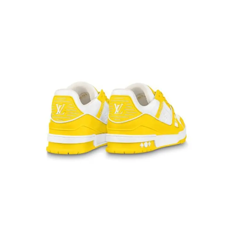 Louis Vuitton Trainer Yellow White Monogram