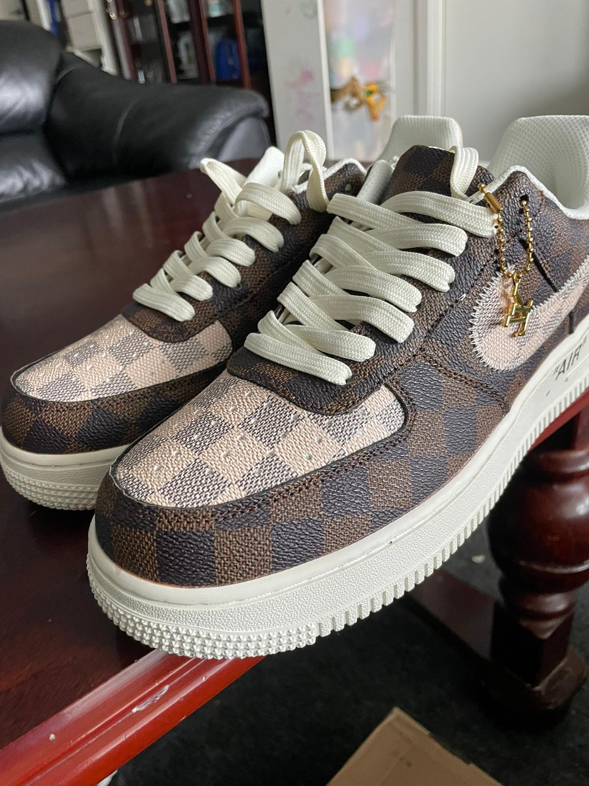 LV Trainer Sneaker x Air Force 1 review F
