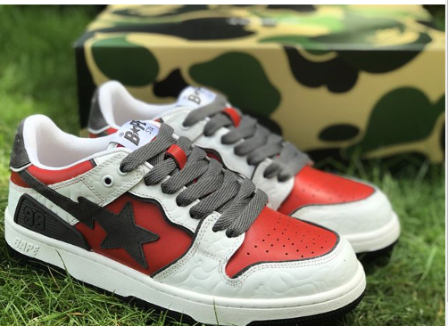 A Bathing Ape Bape SK8 Sta White Red review Adonis