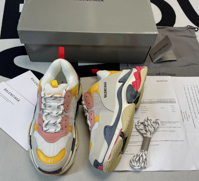 Balenciaga Triple S Cream Yellow Red review Vivien Henrietta