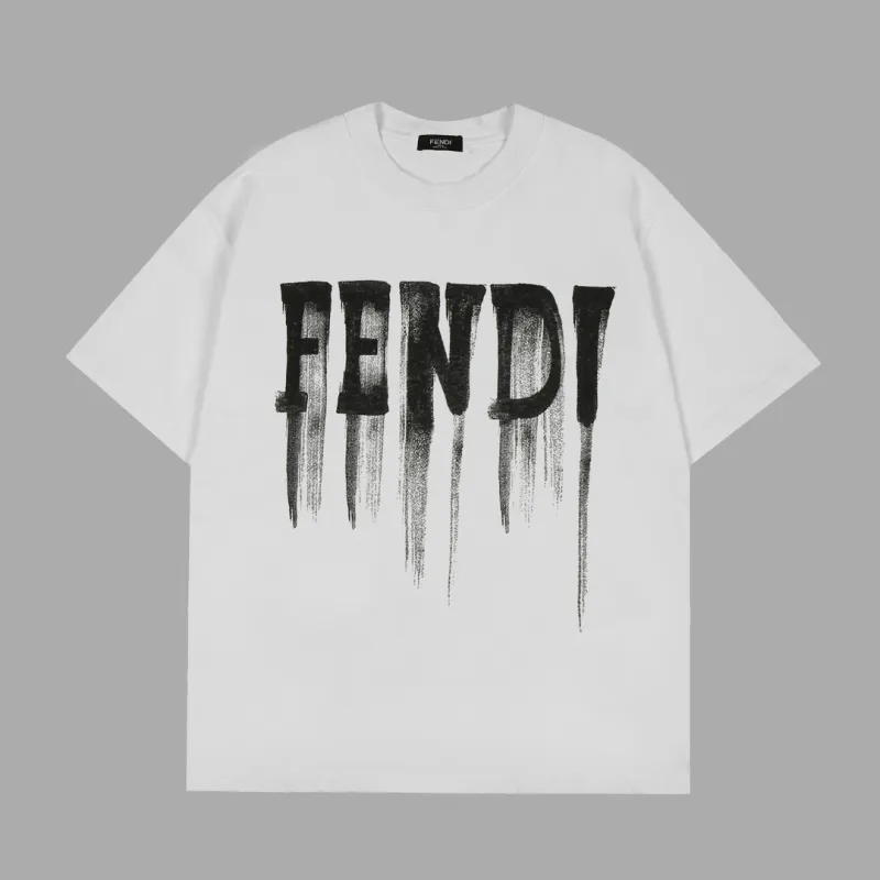 Zafa Wear Fendi 24SS White Ink Direct printing T-Shirt F129