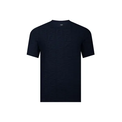 Zafa Wear Fendi Classic Embroidered Jacquard T-Shirt F125 01