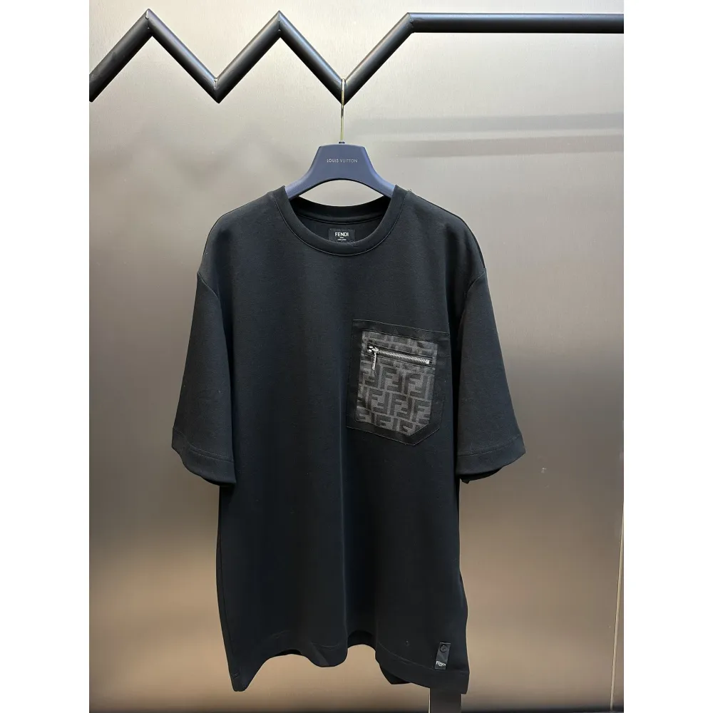 Zafa Wear Fendi Pocket Zip T-Shirt F126