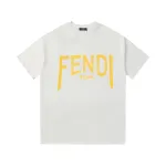 Zafa Wear Fendi Yellow Letter Printed T-Shirt F130