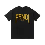 Zafa Wear Fendi Yellow Letter Printed T-Shirt F130