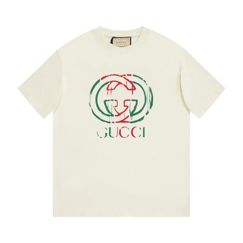 Zafa Wear Gucci Distress Red and Green Logo T-Shirt 