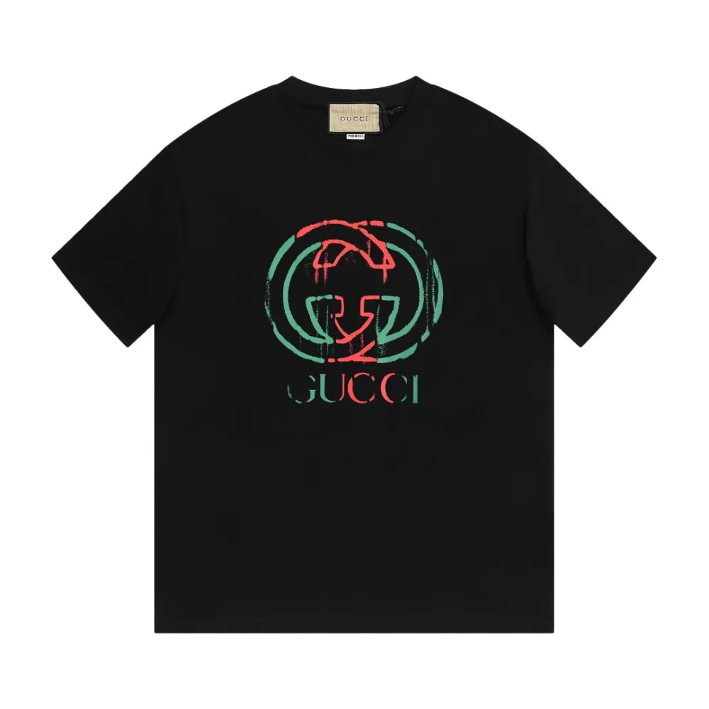 Zafa Wear Gucci Distress Red and Green Logo T-Shirt 