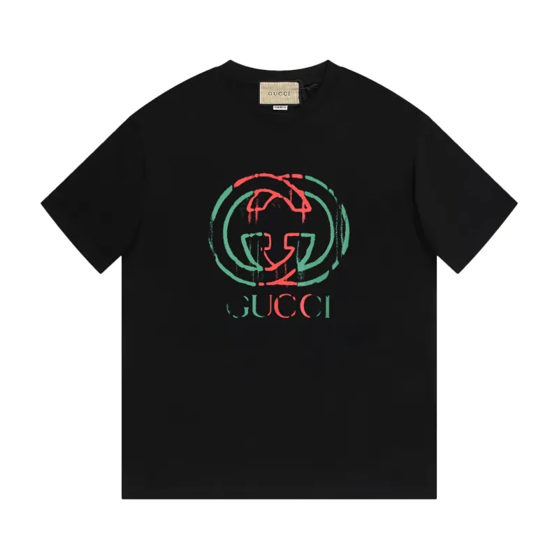 Zafa Wear Gucci Distress Red and Green Logo T-Shirt 