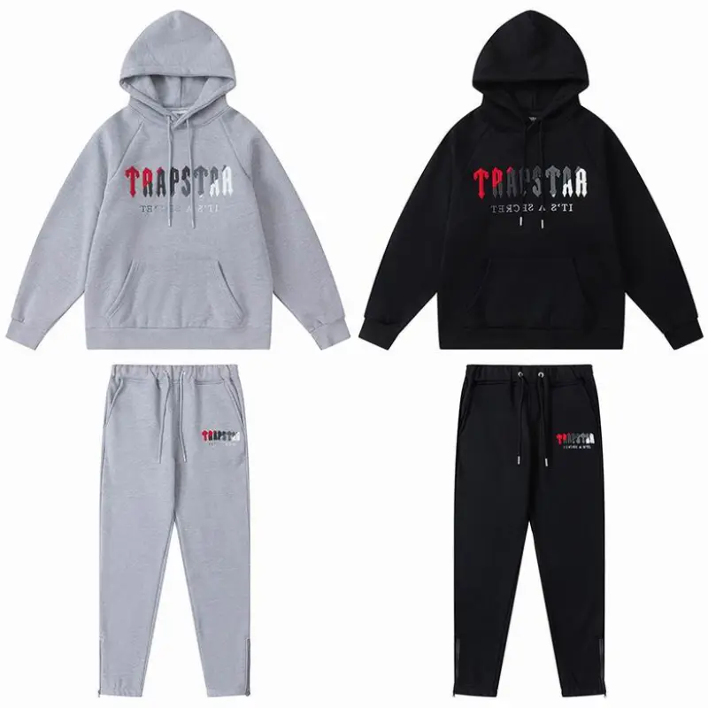 Zafa Wear Trapstar Chenille Decoded Hoodie Tracksuit pkt05