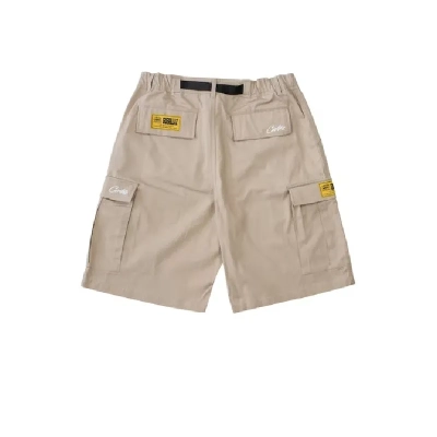 Zafa wear Corteiz Alcatraz Cargo Shorts Beige 02