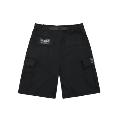 Zafa wear Corteiz Alcatraz Cargo Shorts in Triple Black 02