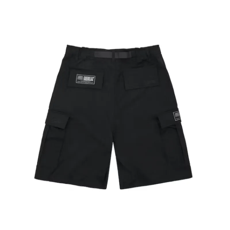 Zafa wear Corteiz Alcatraz Cargo Shorts in Triple Black