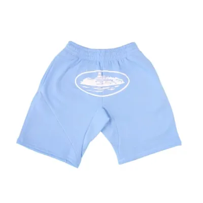 Zafa wear Corteiz Alcatraz Shorts Baby Blue 01